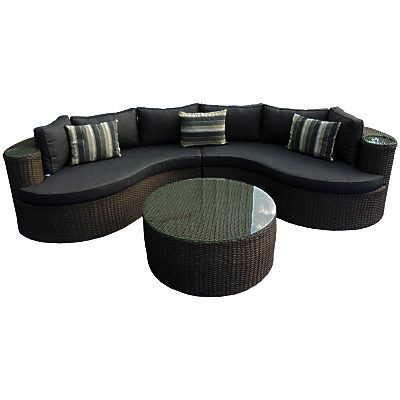 LG Outdoor Saigon Rustic Weave Curved Modular Set